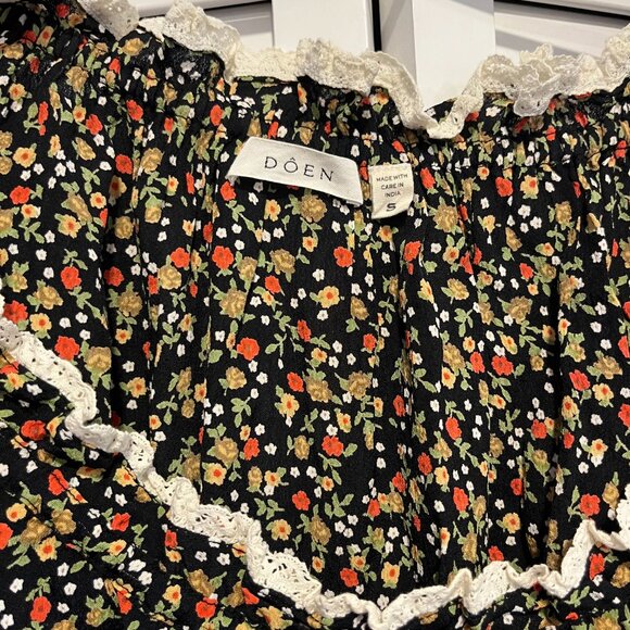 Doen - BLIX DRESS -- INK MONTPELLIER FLORAL - Size Small - Picture 3 of 5